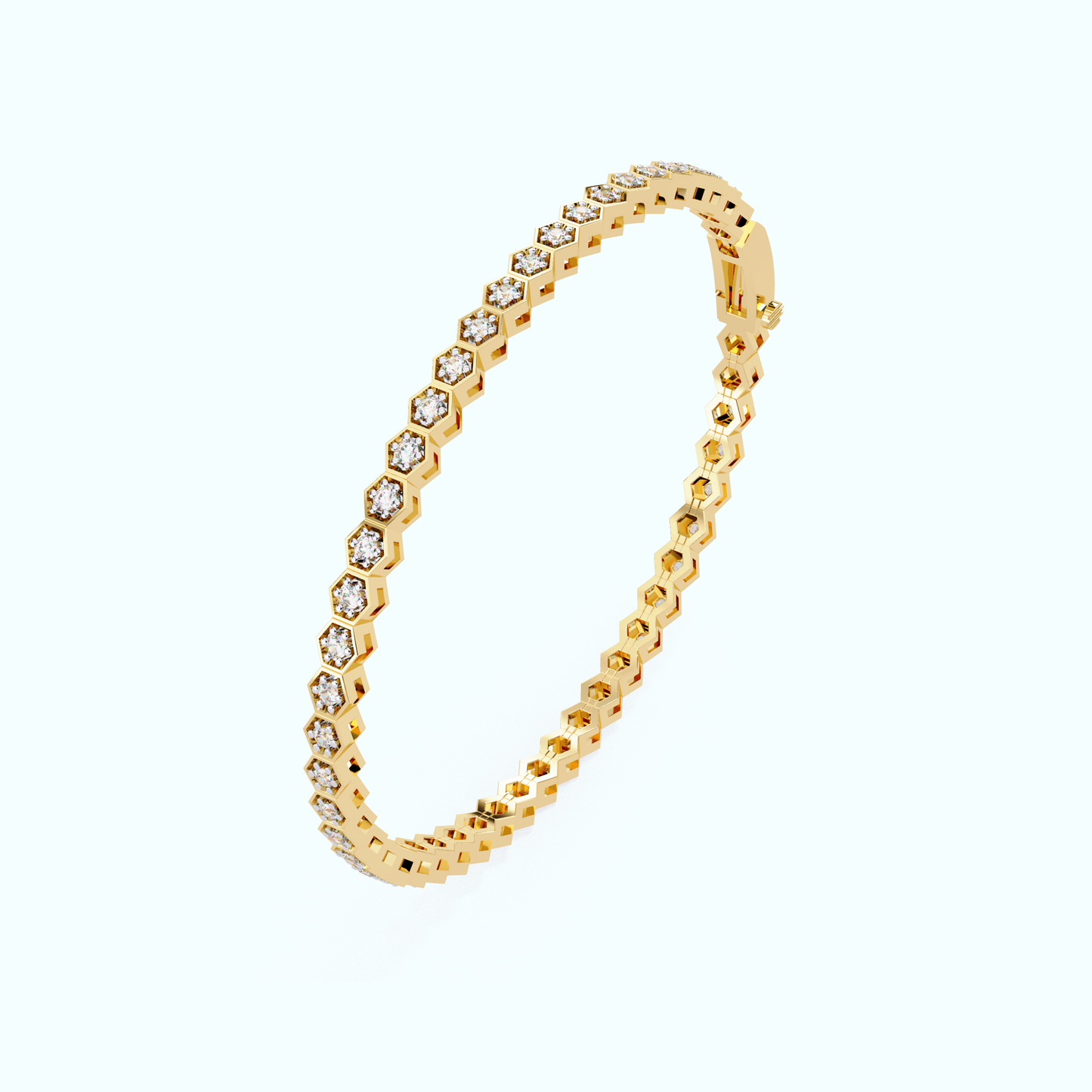 sustainable lab created diamond bracelet