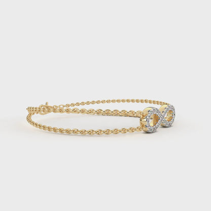 Lab Grown Diamond Infinity Link Bracelet