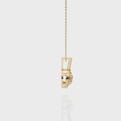 Softly Graceful Lab Created Diamond Pendant