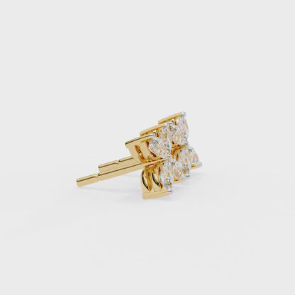 Minimalist Lab Created Diamond Earrings