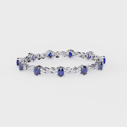 Handcrafted Lab Grown Diamond Tennis Bracelet