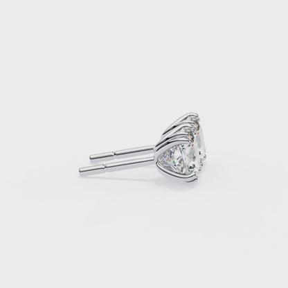 Two Claw Prong Cushion Studs
