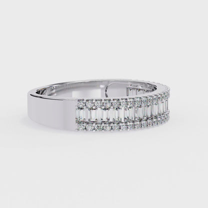 Gleaming Lab Grown Diamond Wedding Band