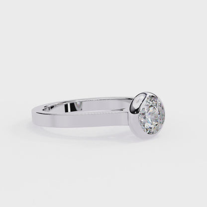 Minimalist Lab-Grown Diamond Solitaire