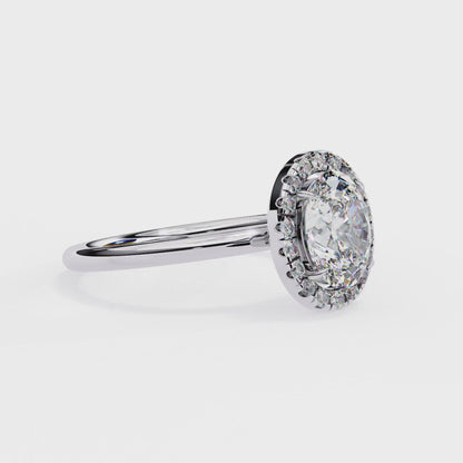 Oval Halo Ring