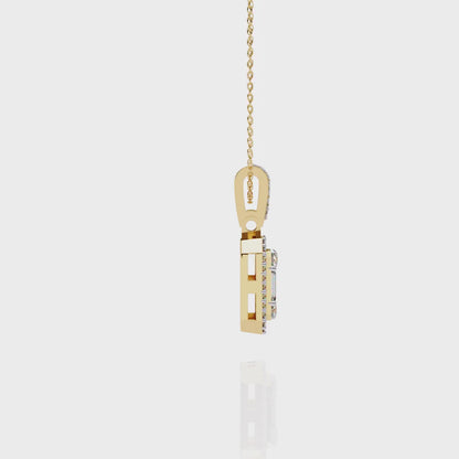 Bespoke Multi-Stone Lab Created Diamond Pendant