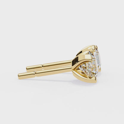 Celestic Prong Round Studs