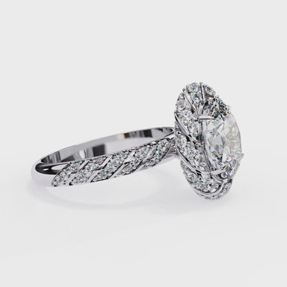 Timeless Elegance - Oval Engagement Ring