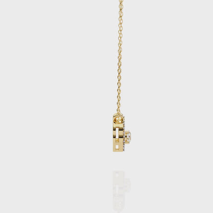 Charming Delicate Lab Created Diamond Necklace