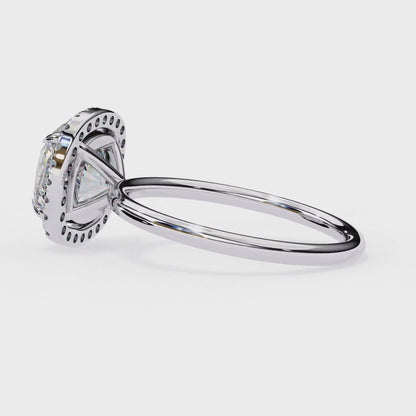 Cushion Halo Ring