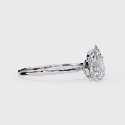 Luminous Grace - Elevated Pear Ring