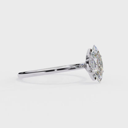 Silent Charm - Elevated Marquise Ring