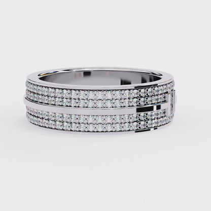 Luxury Lab Created Diamond Wedding Band