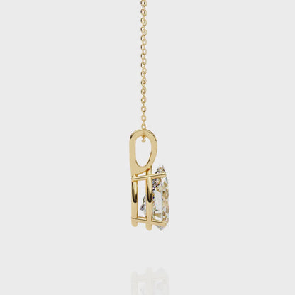 Classic Lab Created Diamond Pear-Shaped Pendant