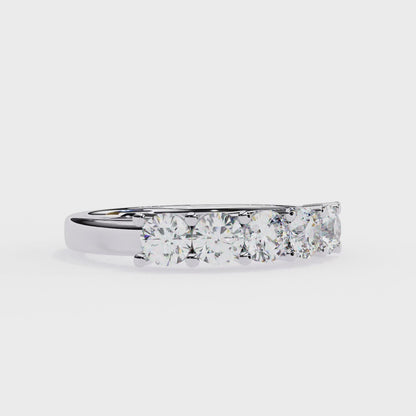Modern Lab Grown Diamond Ring Band