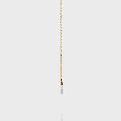 Minimalist Fancy Shape Lab Grown Diamond Necklace